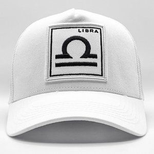COPY - LIBRA Zodiac White Trucker Hat Mesh Snapback Cap
